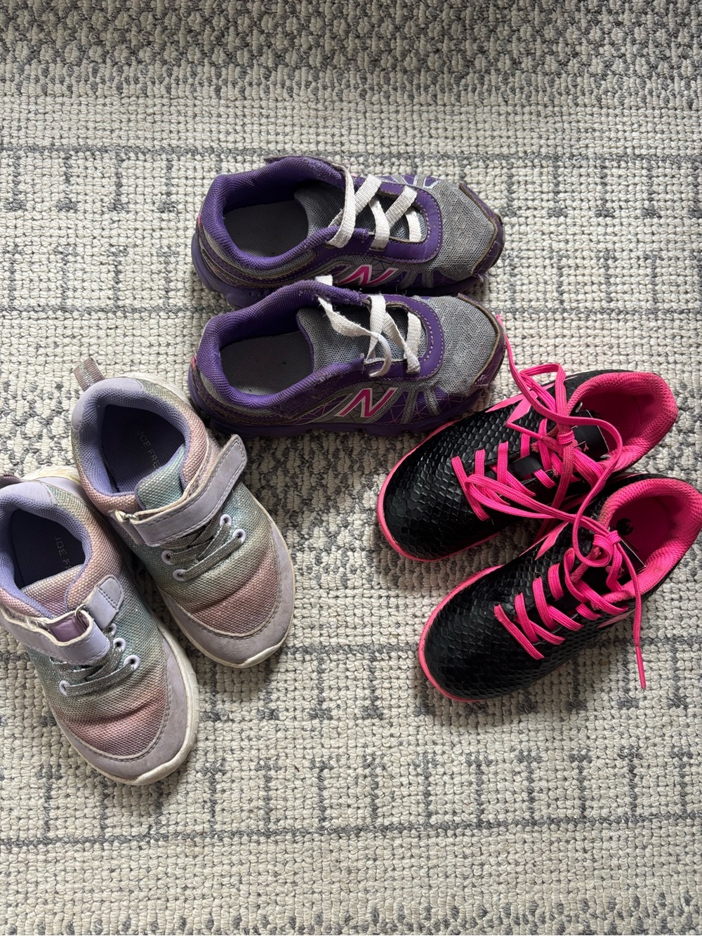 Toddler Girls Sz 9 Bundle of Sneakers, Running, Athletic Shoes
